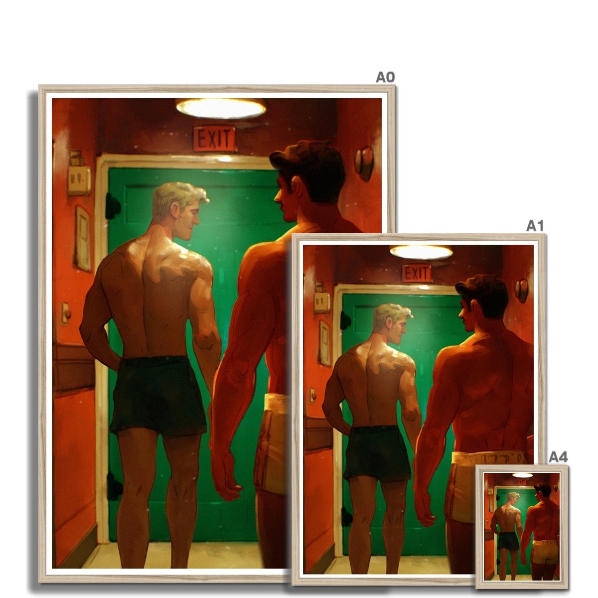 Back Exit Framed Print - Ego Rodriguez Shop