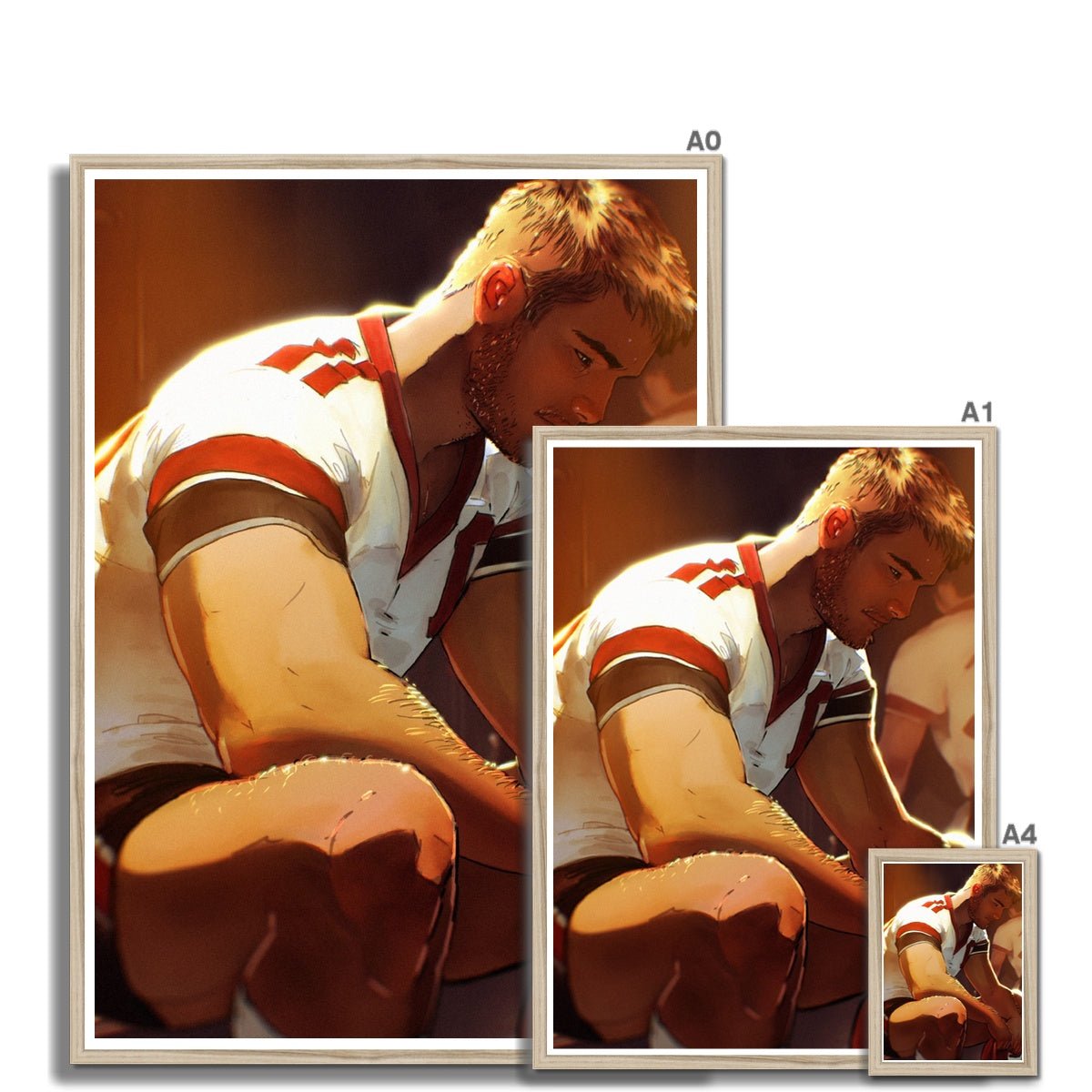 Defeated Framed Print - Ego Rodriguez Shop