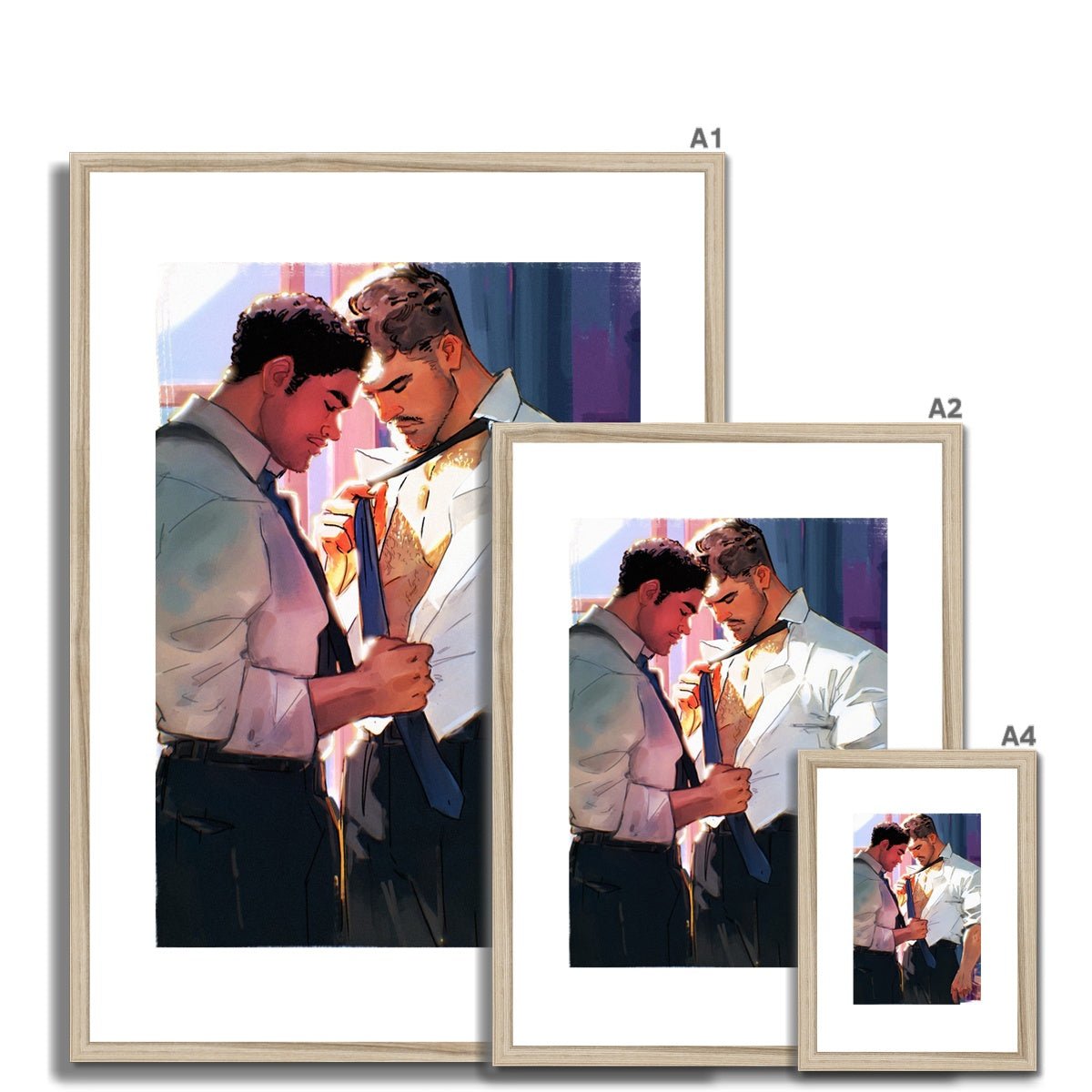 Helping Hand Framed & Mounted Print - Ego Rodriguez Shop