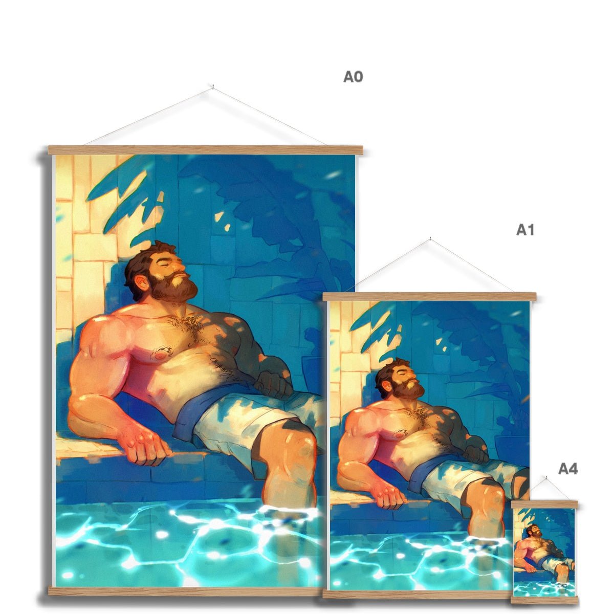 Indigo Fine Art Print with Hanger - Ego Rodriguez Shop