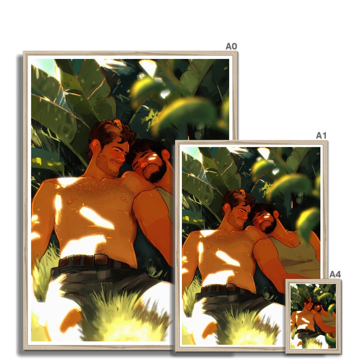 Siesta Framed Print - Ego Rodriguez Shop