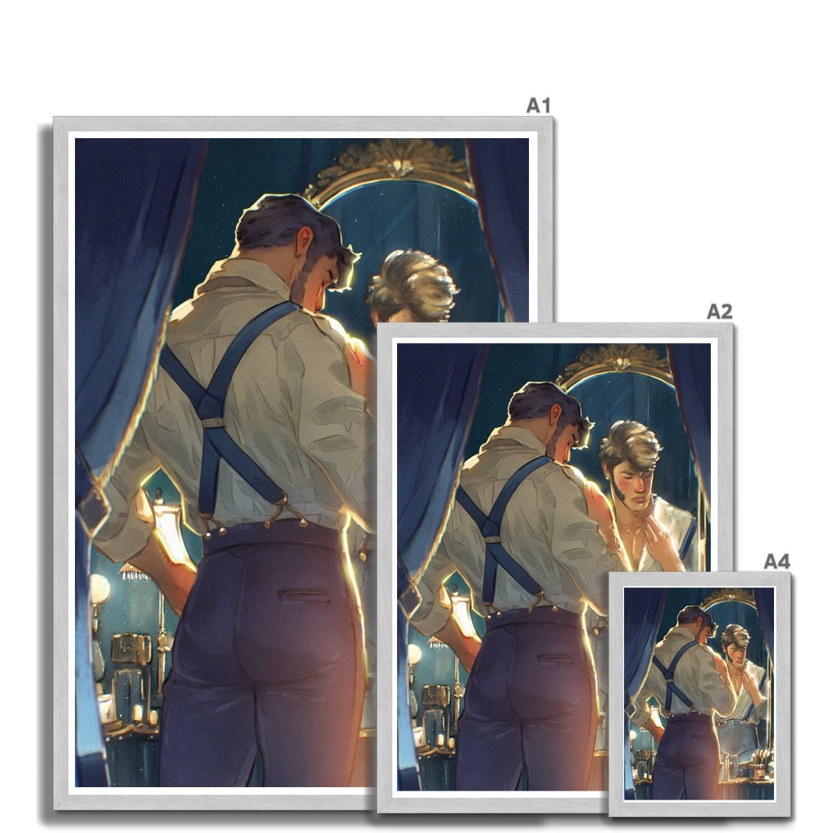 The Actor Antique Framed Print - Ego Rodriguez Shop