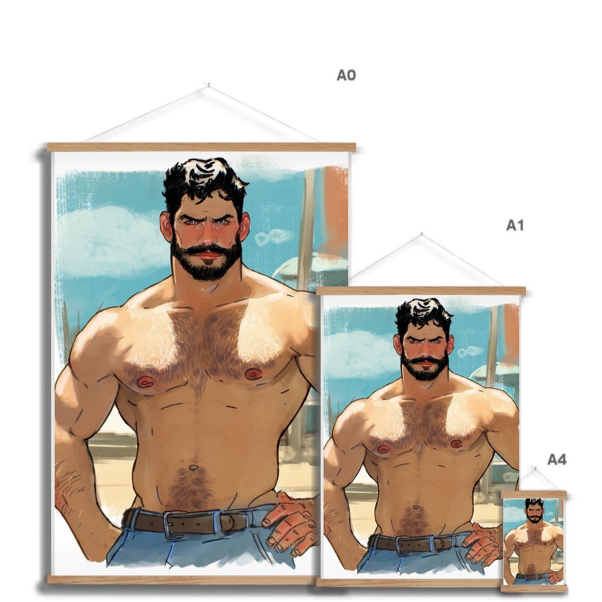 Xavier Fine Art Print with Hanger - Ego Rodriguez Shop