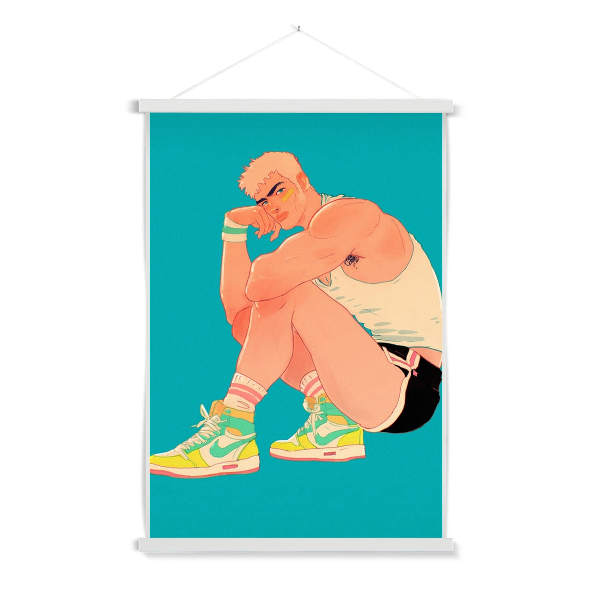 Runner Fine Art Print with Hanger