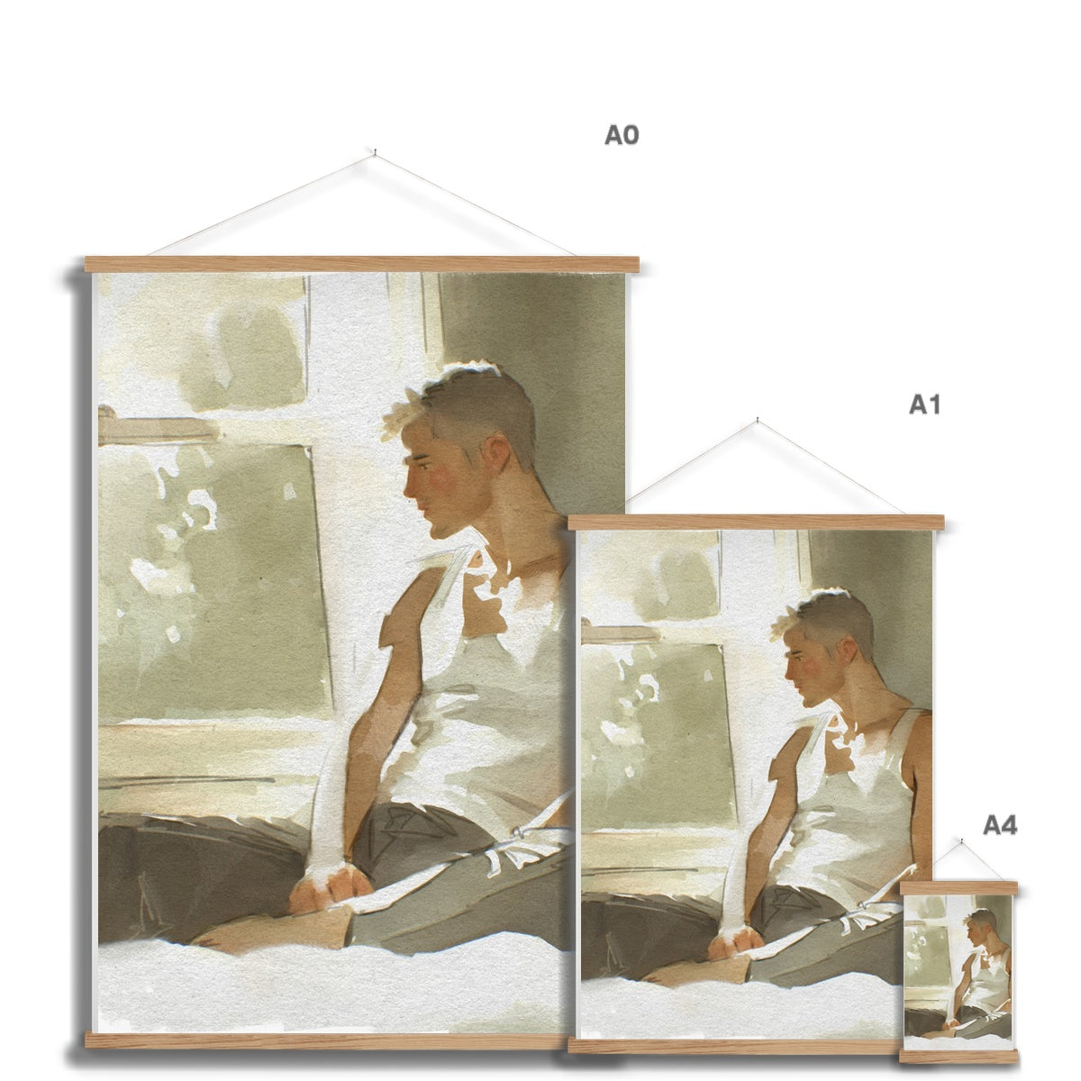 A window  Fine Art Print with Hanger