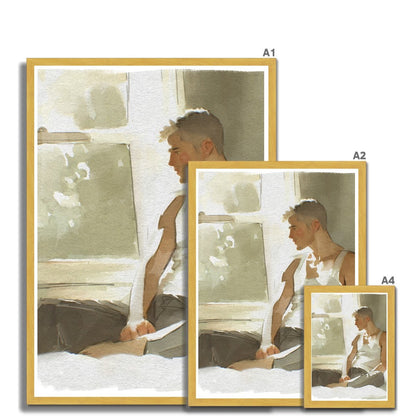 A window Antique Framed Print - Ego Rodriguez Shop