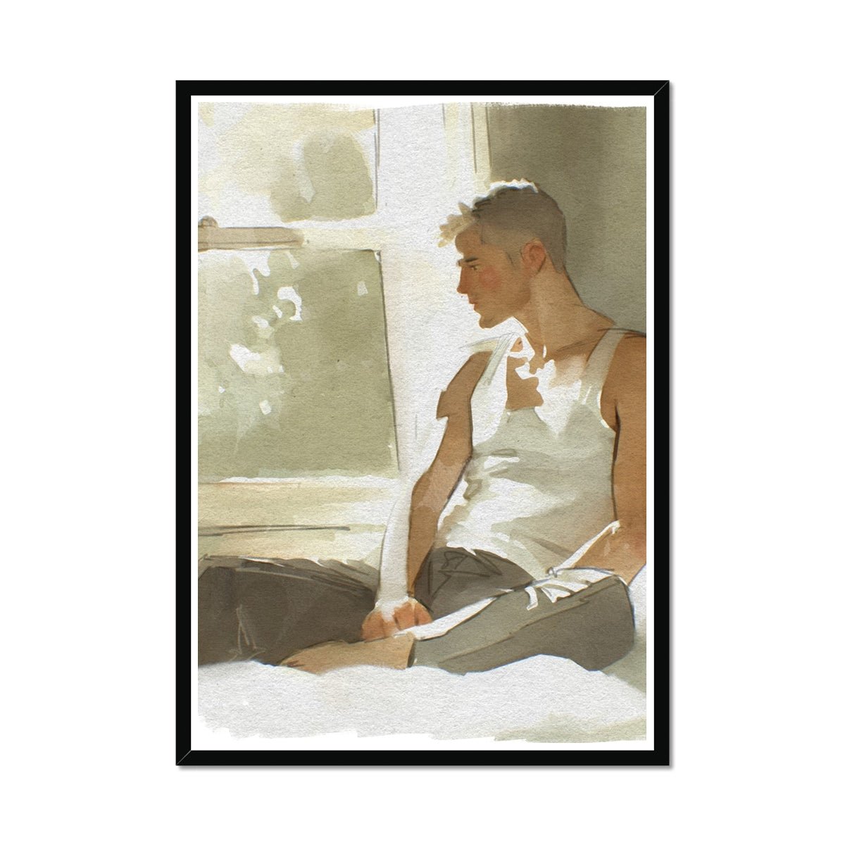 A window Framed Print - Ego Rodriguez Shop