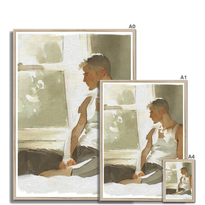 A window Framed Print - Ego Rodriguez Shop