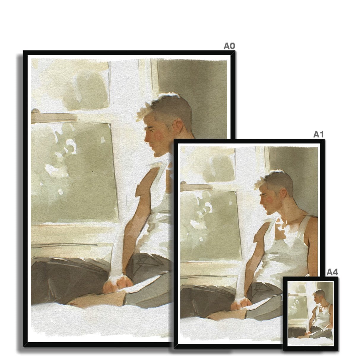 A window Framed Print - Ego Rodriguez Shop