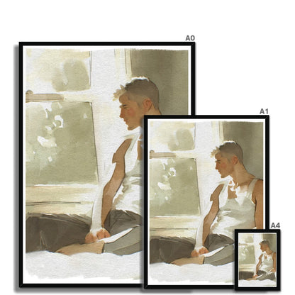 A window Framed Print - Ego Rodriguez Shop