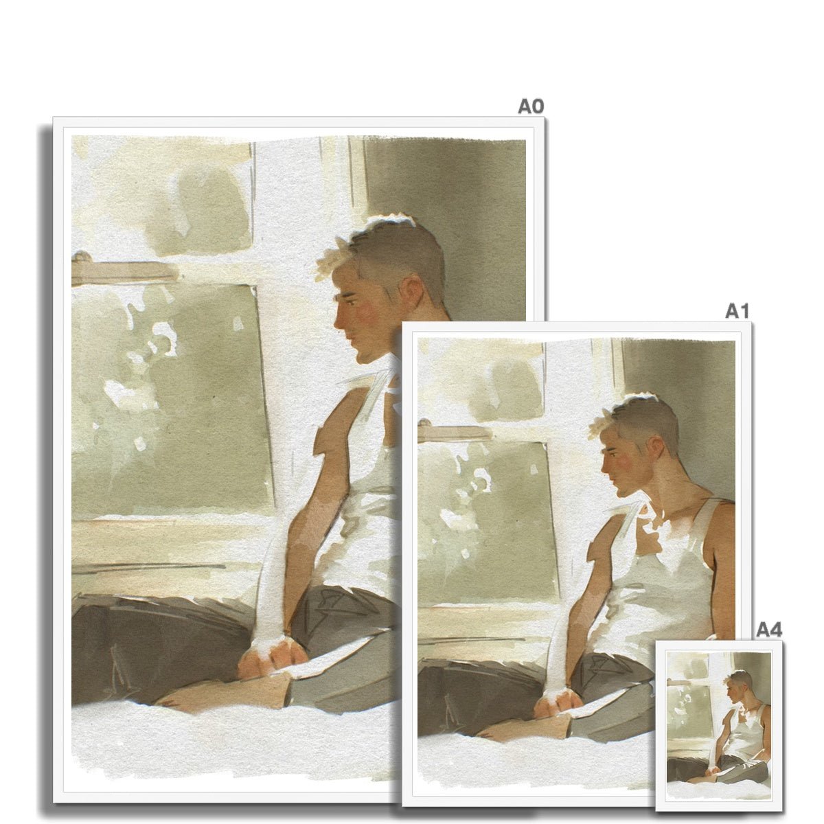 A window Framed Print - Ego Rodriguez Shop