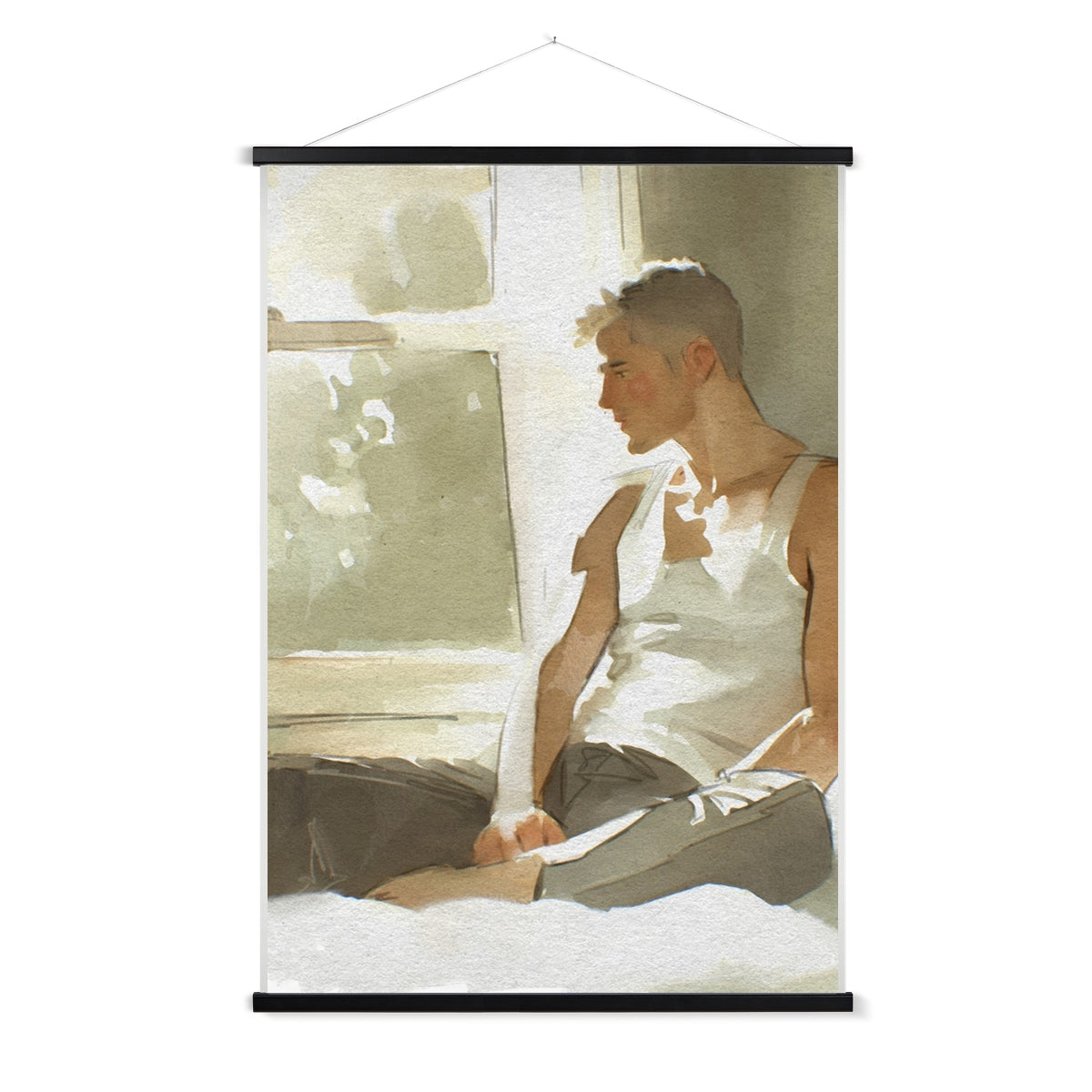 A window  Fine Art Print with Hanger