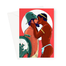 Load image into Gallery viewer, Achilles &amp; Patroclus Greeting Card - Ego Rodriguez Shop
