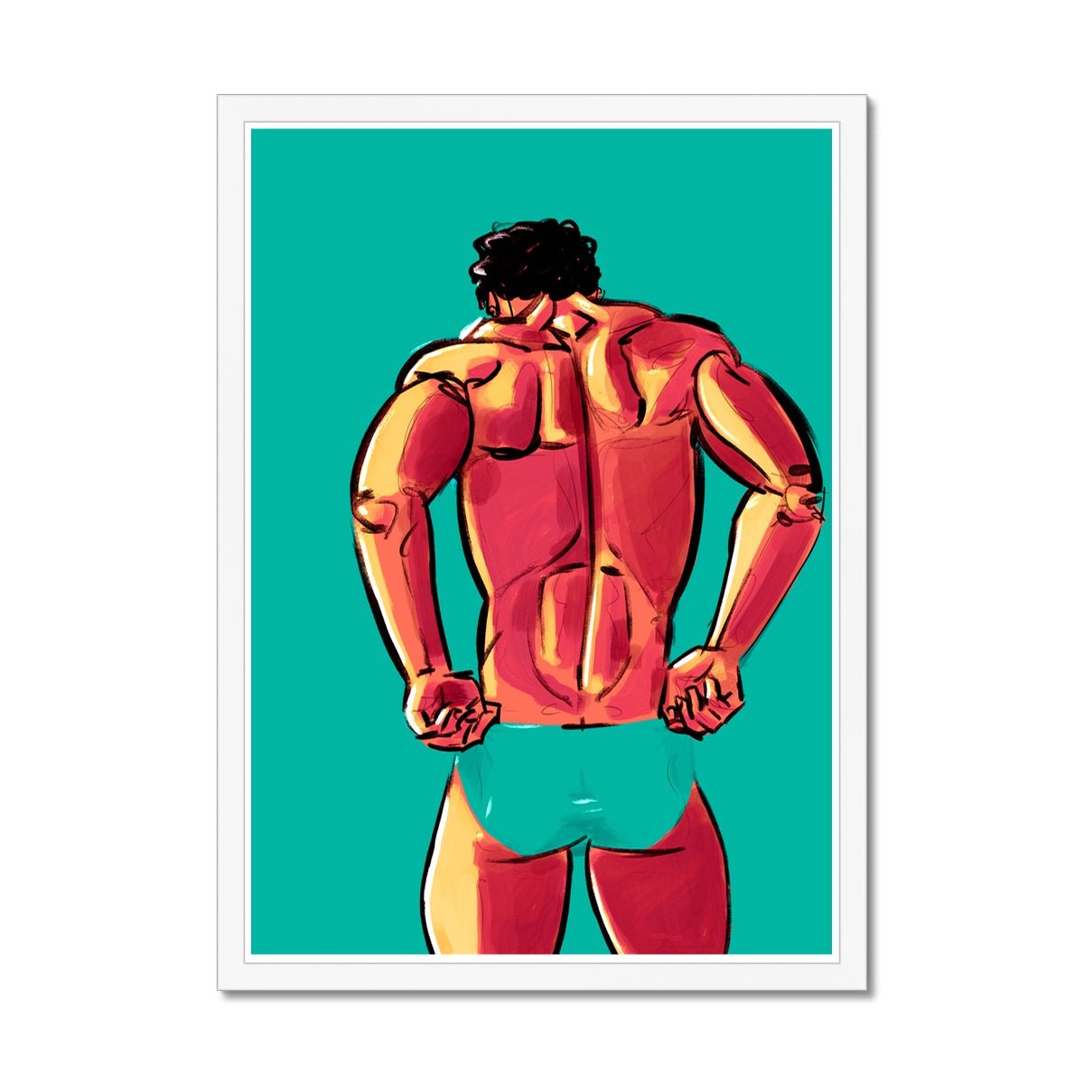 Adjusting Framed Print - Ego Rodriguez Shop