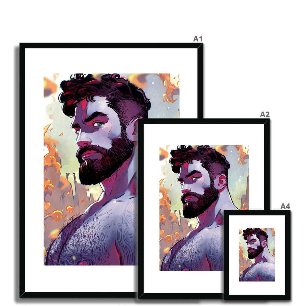 Ares Framed & Mounted Print - Ego Rodriguez Shop