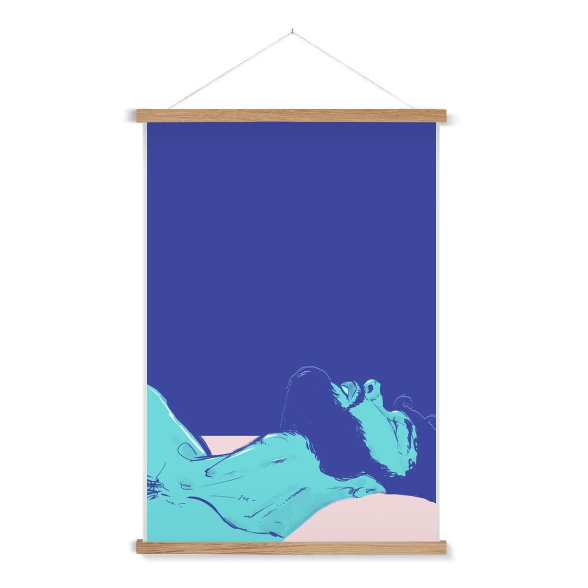 Asleep Fine Art Print with Hanger - Ego Rodriguez Shop