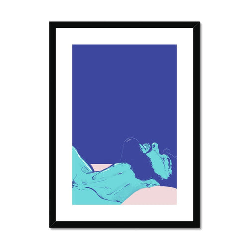 Asleep Framed & Mounted Print - Ego Rodriguez Shop