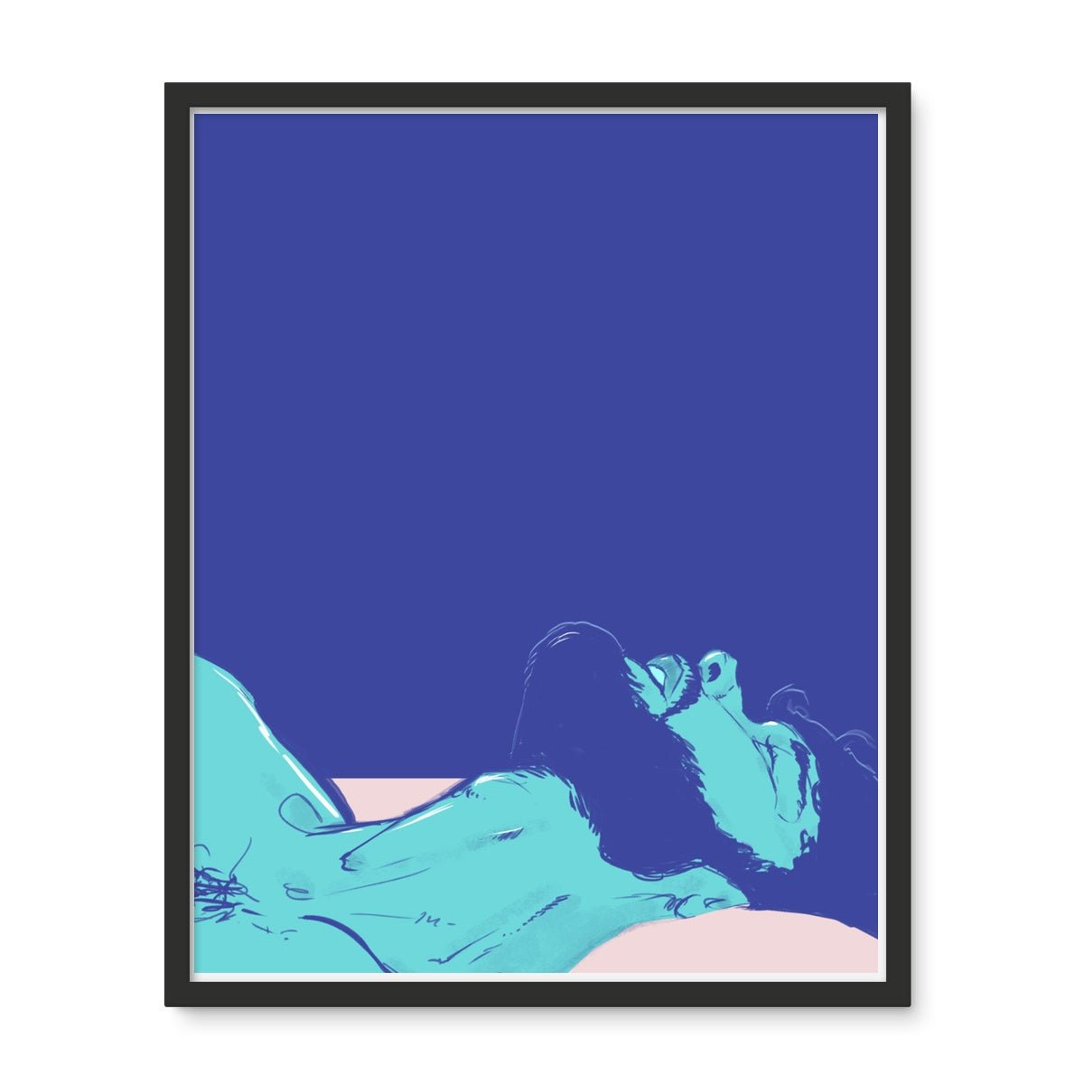 Asleep Framed Photo Tile - Ego Rodriguez Shop