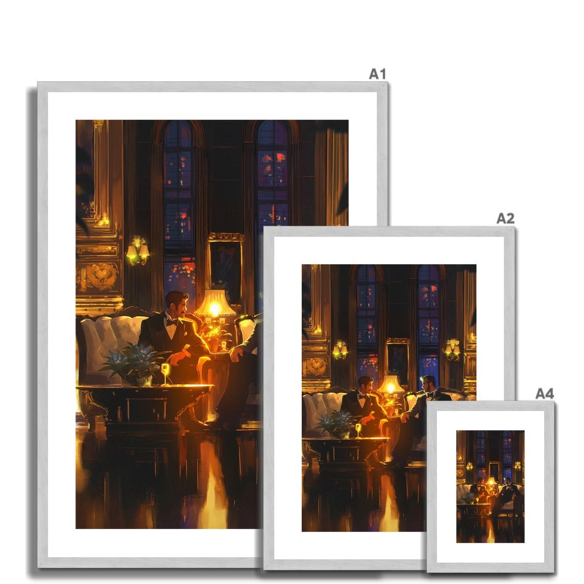 At the Ritz Antique Framed & Mounted Print - Ego Rodriguez Shop