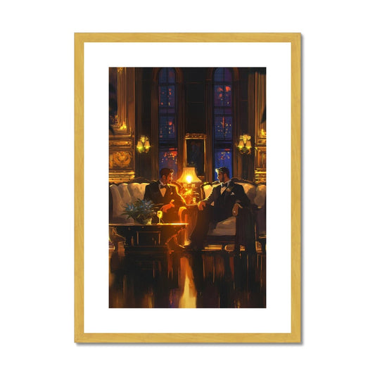 At the Ritz Antique Framed & Mounted Print - Ego Rodriguez Shop