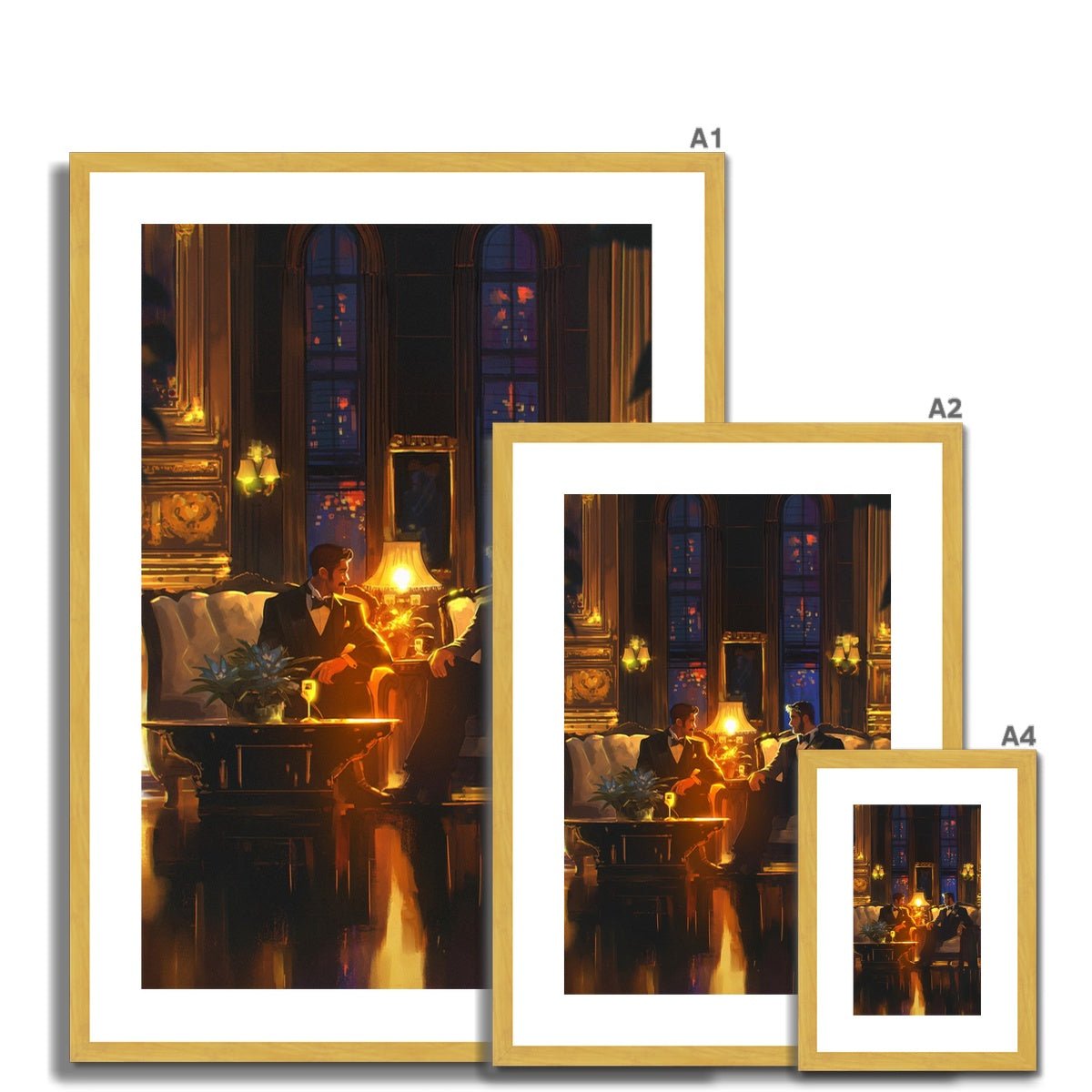 At the Ritz Antique Framed & Mounted Print - Ego Rodriguez Shop