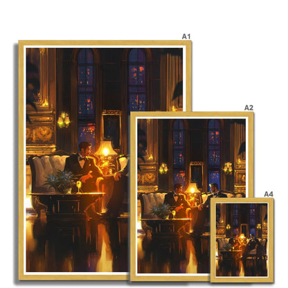 At the Ritz Antique Framed Print - Ego Rodriguez Shop