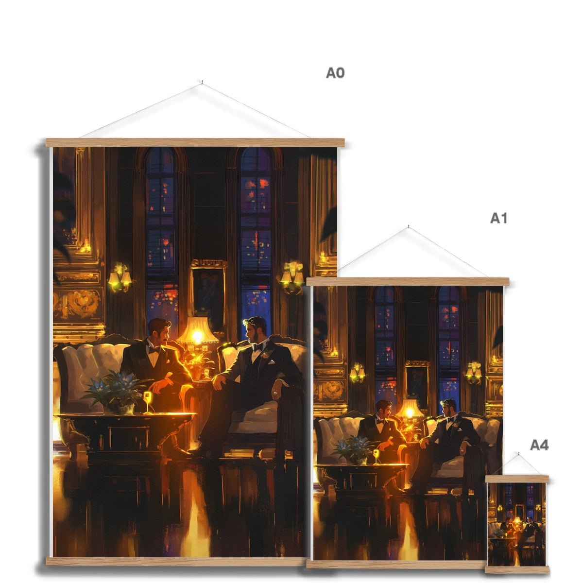 At the Ritz Fine Art Print with Hanger - Ego Rodriguez Shop