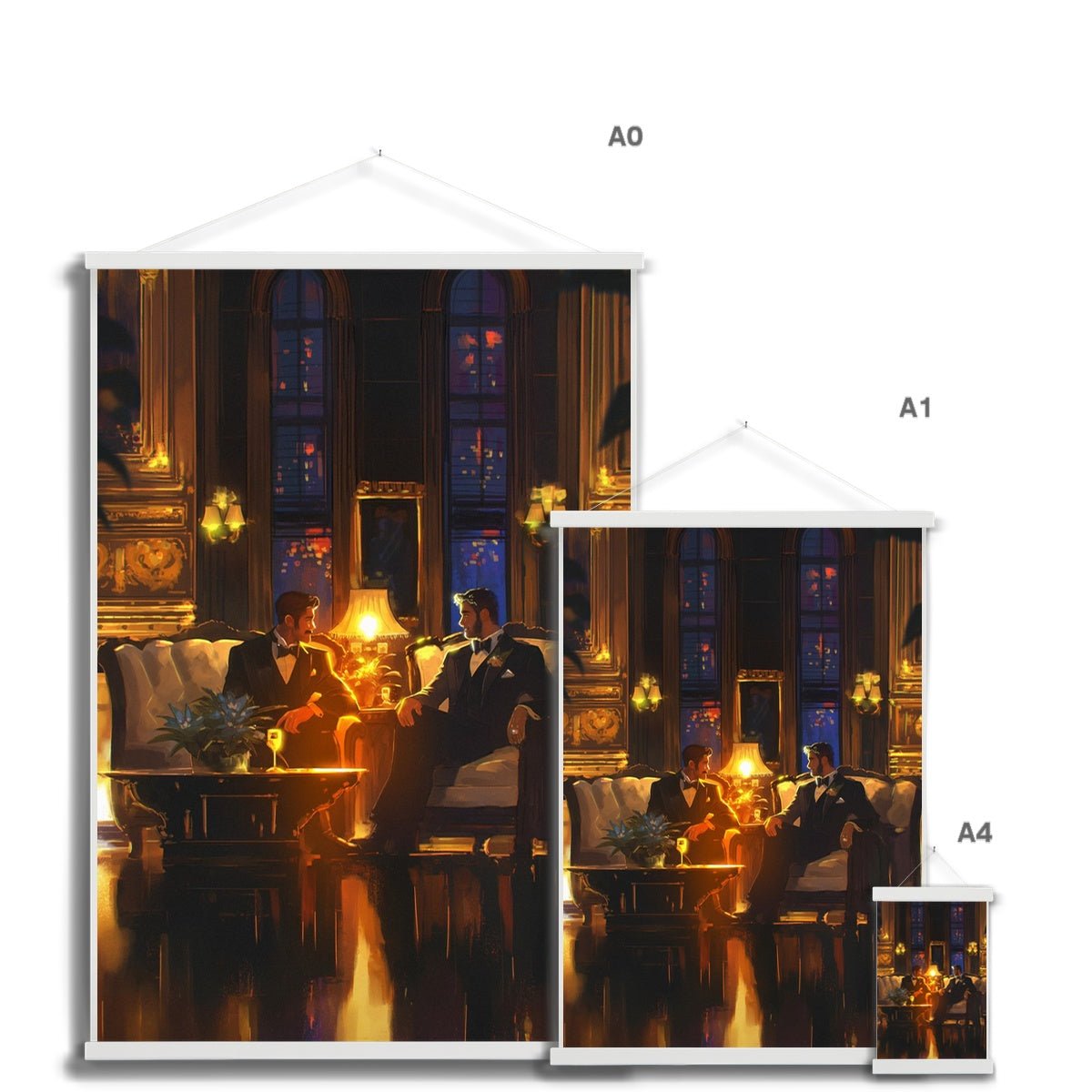 At the Ritz Fine Art Print with Hanger - Ego Rodriguez Shop