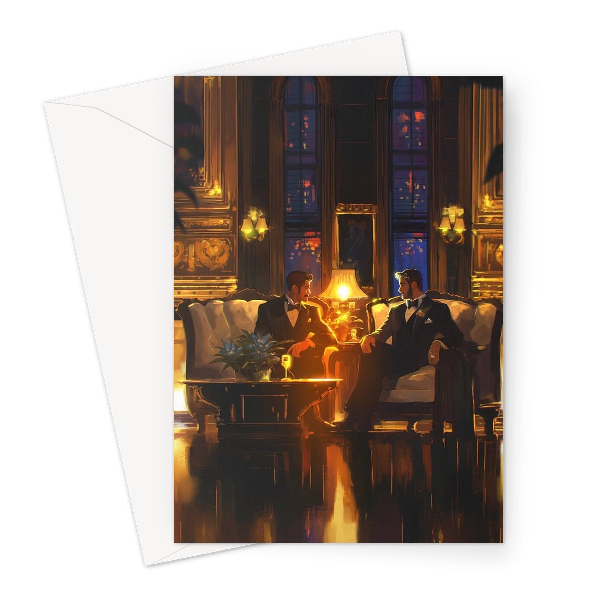 At the Ritz Greeting Card - Ego Rodriguez Shop