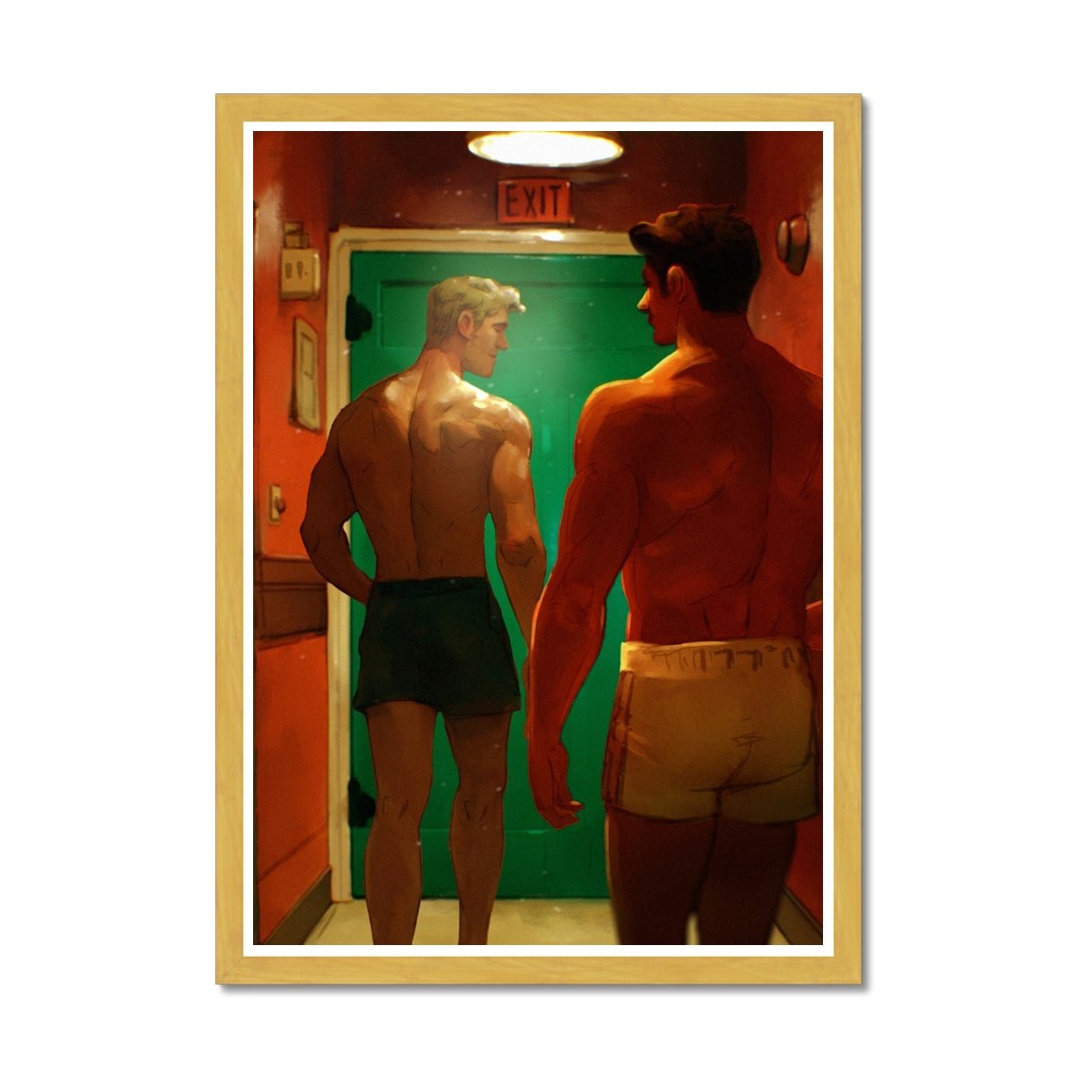 Back Exit Antique Framed Print - Ego Rodriguez Shop