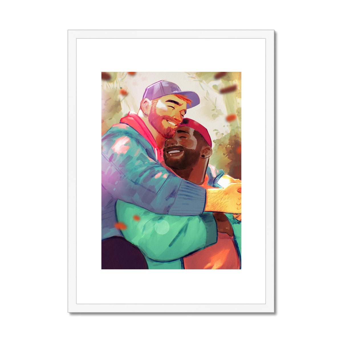 Bear Hug Framed & Mounted Print - Ego Rodriguez Shop