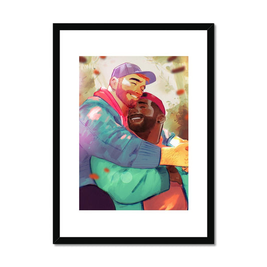 Bear Hug Framed & Mounted Print - Ego Rodriguez Shop