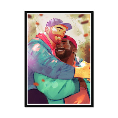 Bear Hug Framed Print - Ego Rodriguez Shop