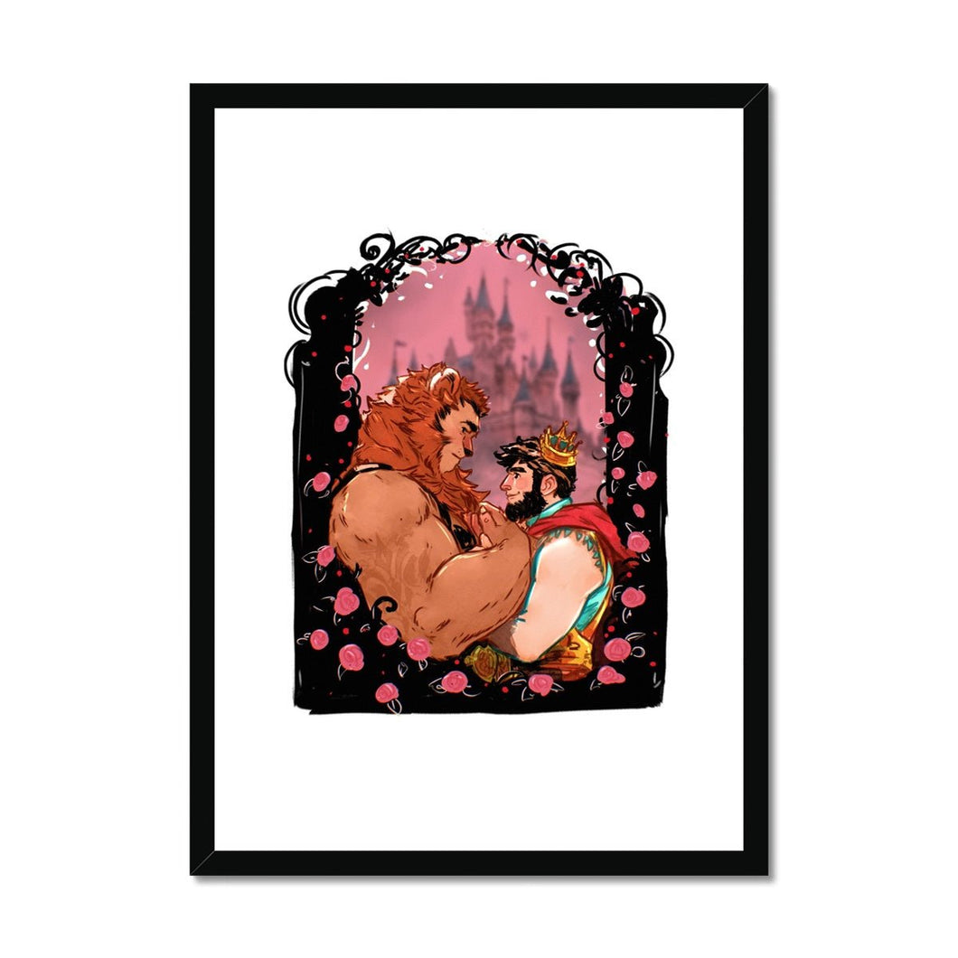 Beastly Beauty Framed & Mounted Print - Ego Rodriguez Shop