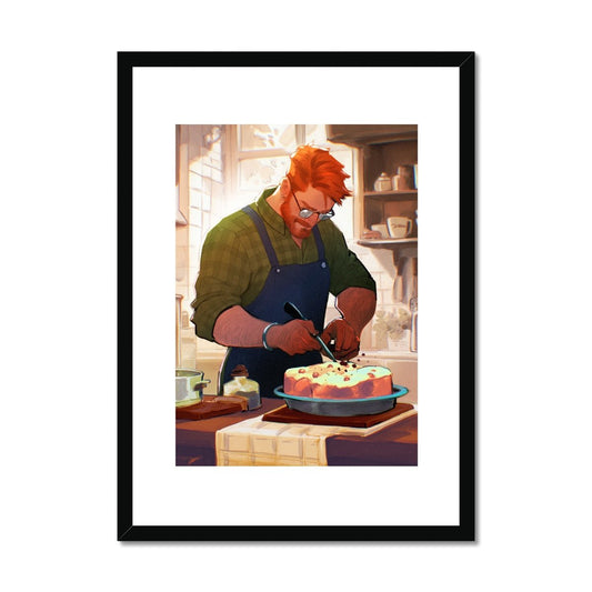 Cake Framed & Mounted Print - Ego Rodriguez Shop