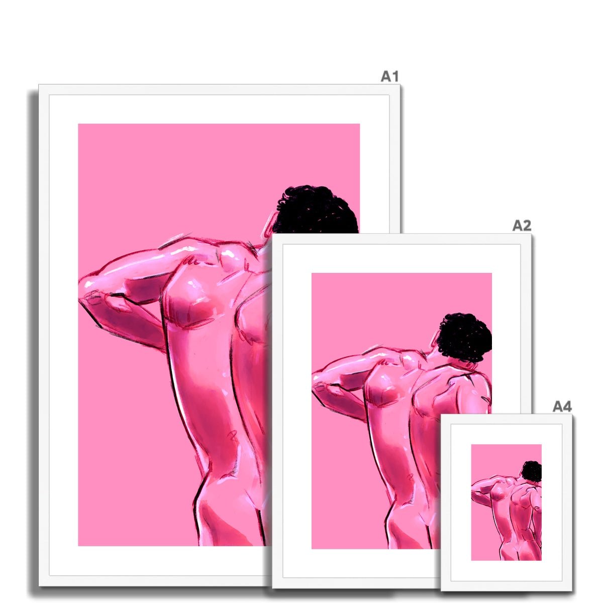 Candy Floss Framed & Mounted Print - Ego Rodriguez Shop