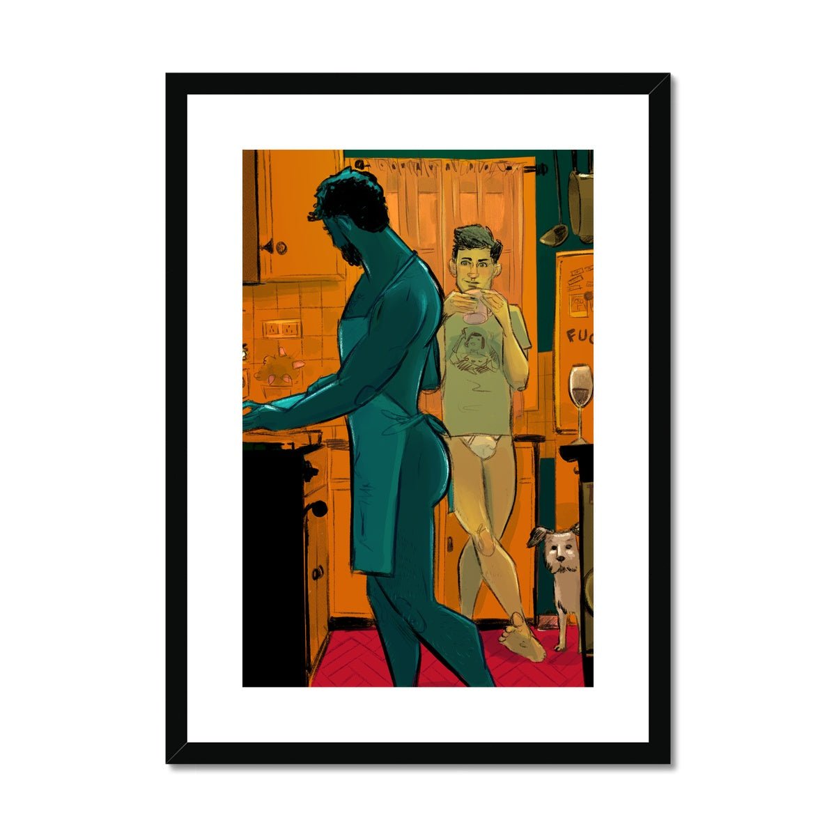 Carbonara Framed & Mounted Print - Ego Rodriguez Shop