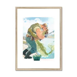 Catch of the Day Framed & Mounted Print - Ego Rodriguez Shop