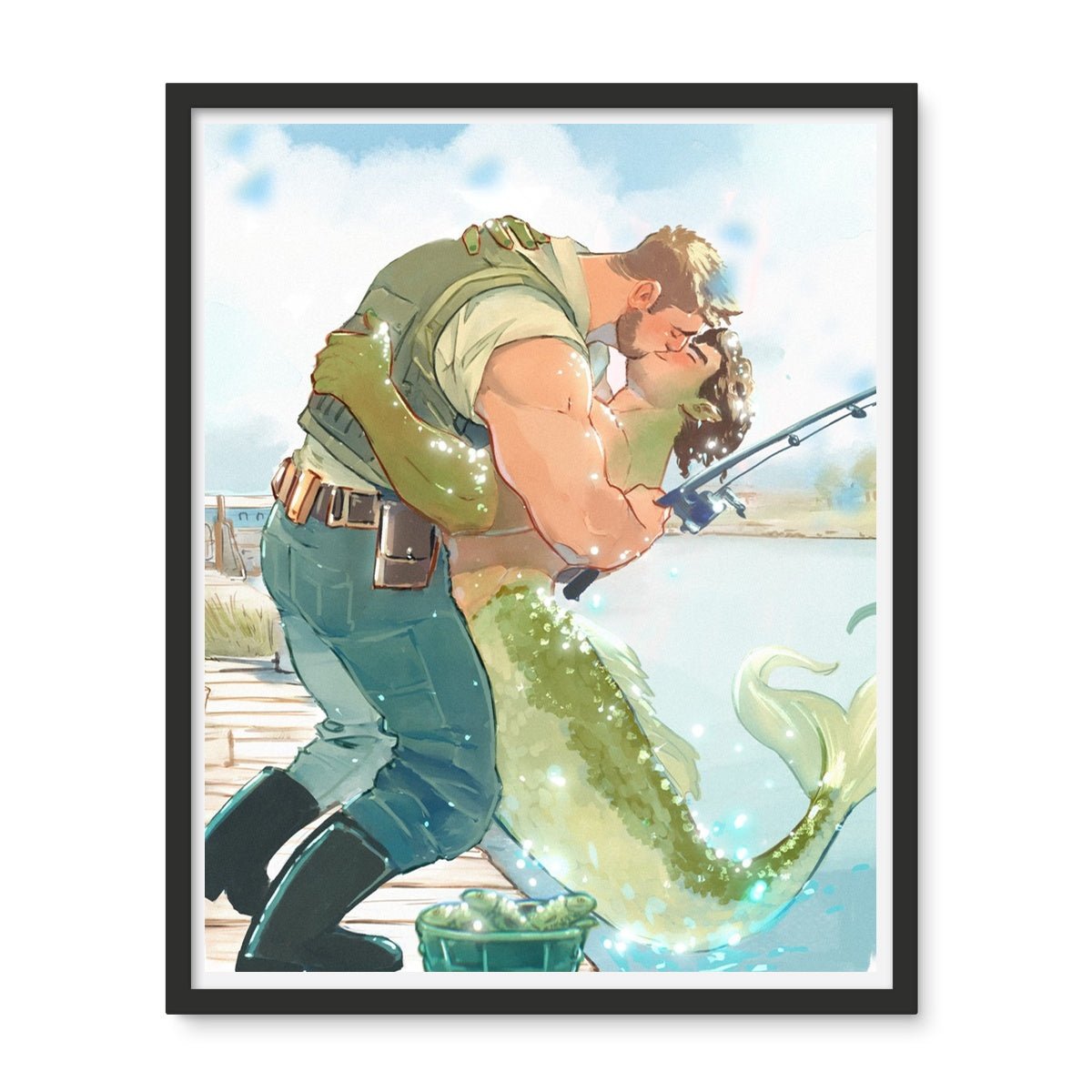 Catch of the Day Framed Photo Tile - Ego Rodriguez Shop