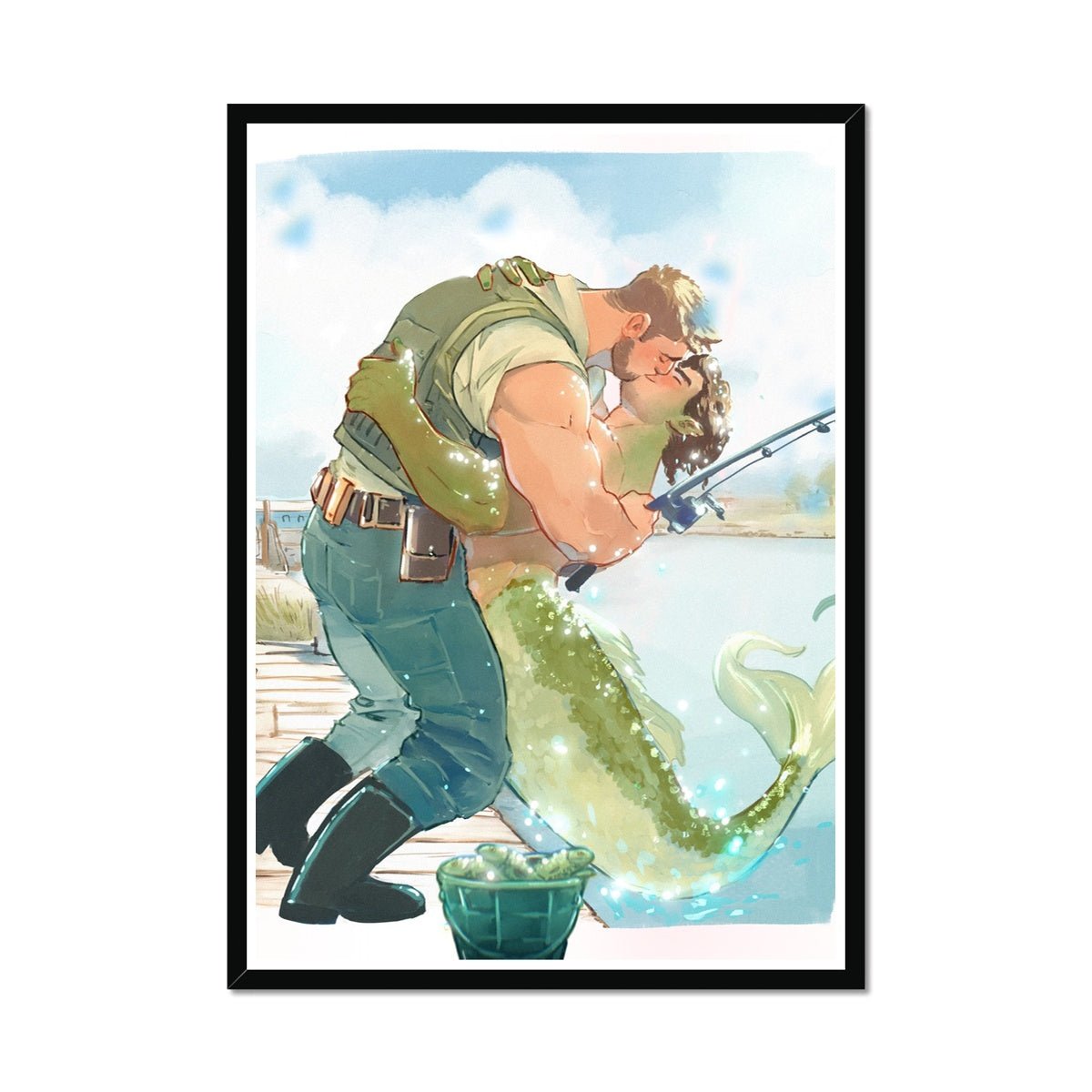 Catch of the Day Framed Print - Ego Rodriguez Shop