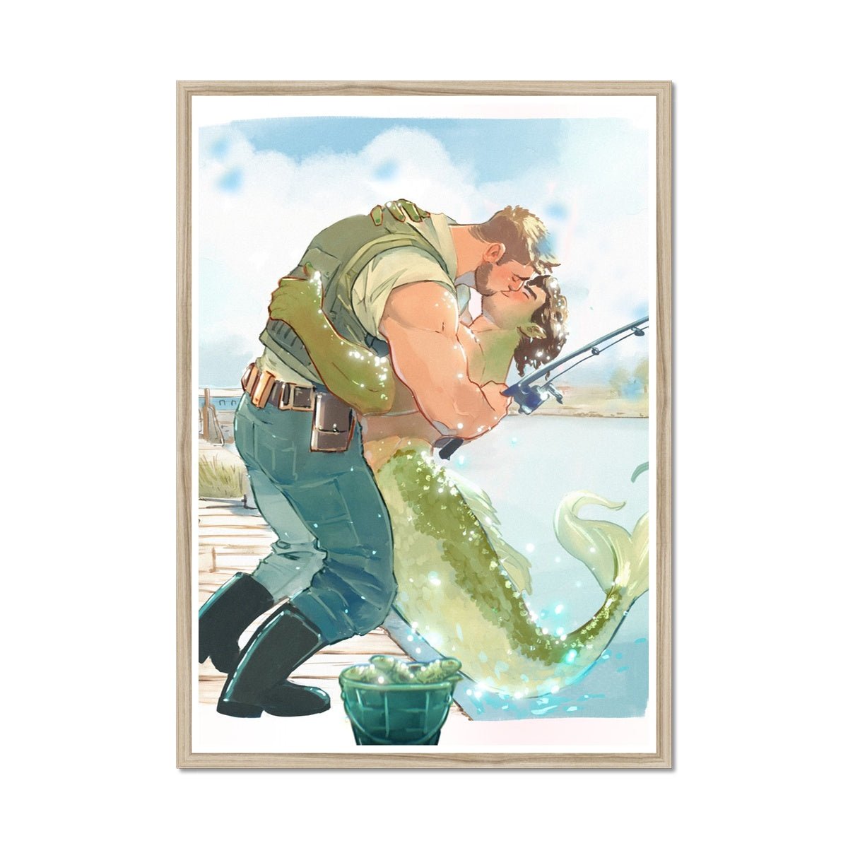 Catch of the Day Framed Print - Ego Rodriguez Shop