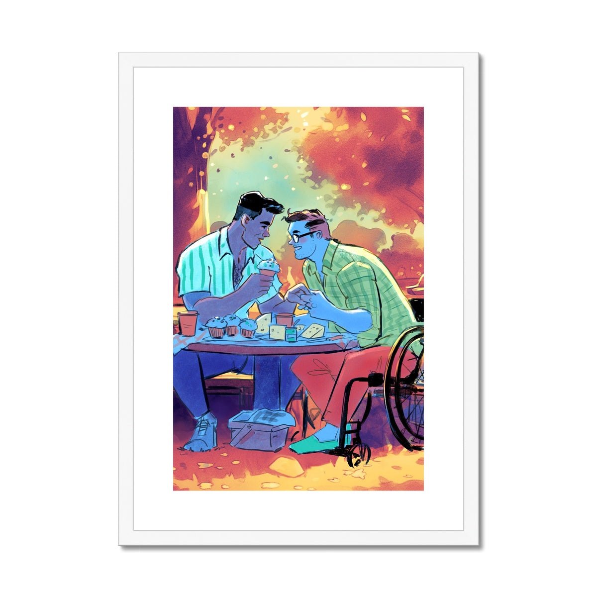 Cheese & Cupcakes Framed & Mounted Print - Ego Rodriguez Shop