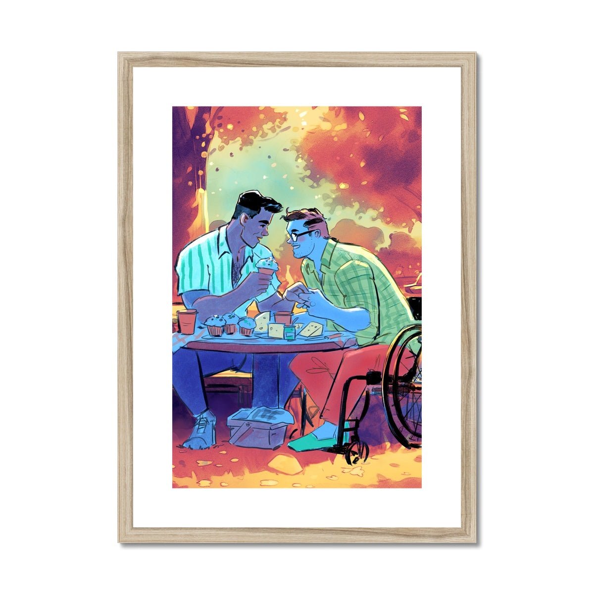 Cheese & Cupcakes Framed & Mounted Print - Ego Rodriguez Shop