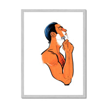 Load image into Gallery viewer, Clean Shave Antique Framed &amp; Mounted Print - Ego Rodriguez Shop
