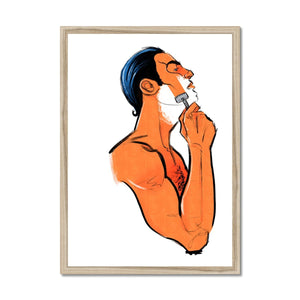 Clean Shave Framed Print - Ego Rodriguez Shop