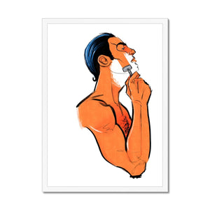 Clean Shave Framed Print - Ego Rodriguez Shop