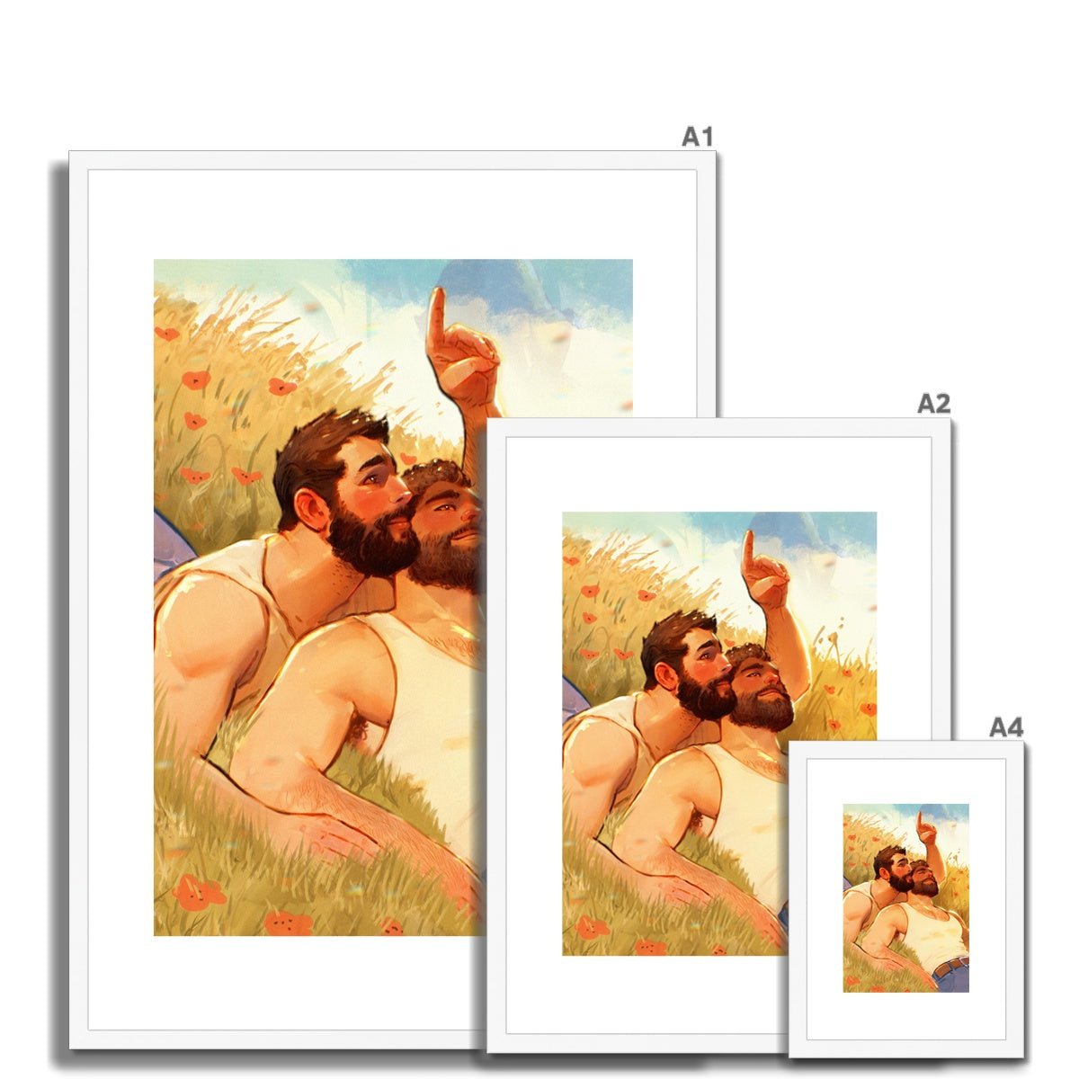 Cloudspotting Framed & Mounted Print - Ego Rodriguez Shop