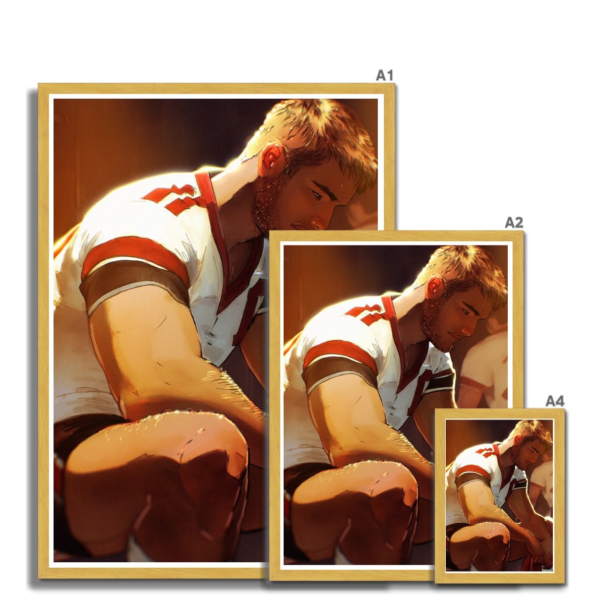 Defeated Antique Framed Print - Ego Rodriguez Shop