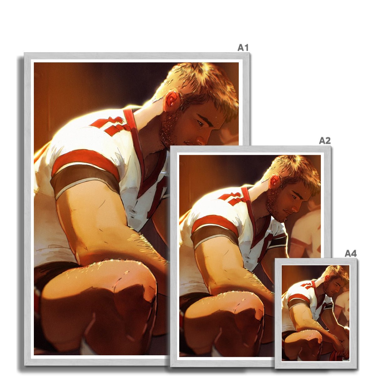 Defeated Antique Framed Print - Ego Rodriguez Shop