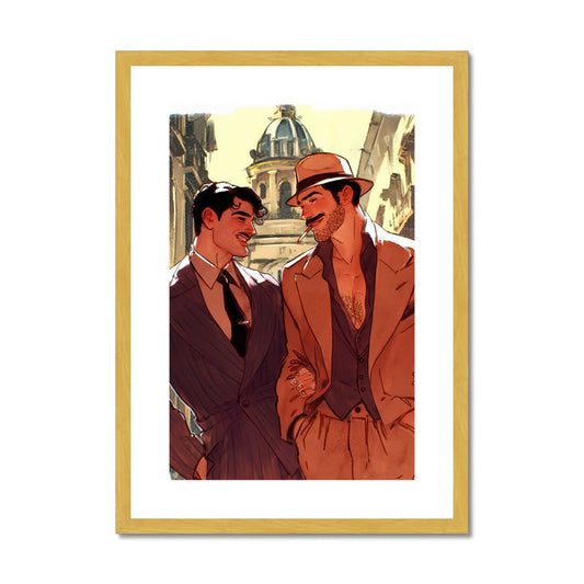 Dolce Vita Antique Framed & Mounted Print - Ego Rodriguez Shop